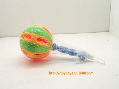 玩具婴儿摇铃 铃铛 球铃 滚铃 带手把球铃 10CM手柄铃 136手摇铃|ru