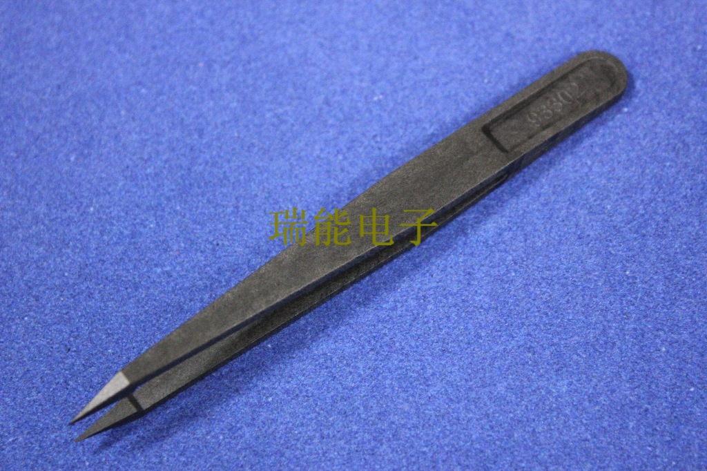 供应防静电塑料导电纤维头镊子93302