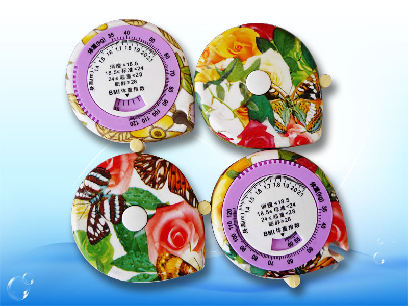 水转印外壳BMI水滴形腰围尺 健康尺