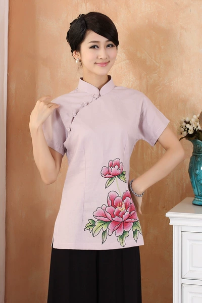 2377-3 Pink purple peony flower