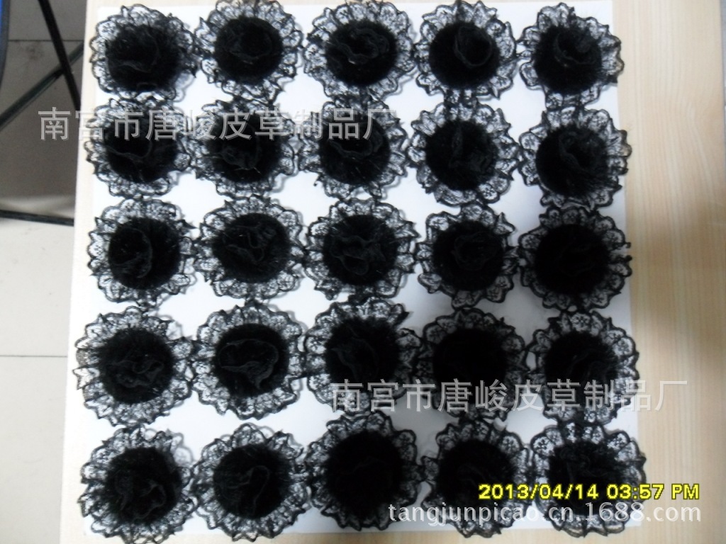 供应水貂尾盘花 空心花 水貂花 可加钻胸花|ru