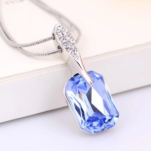 Винной Temperament imitation crystal necklace earring set decoration T102256/T100227