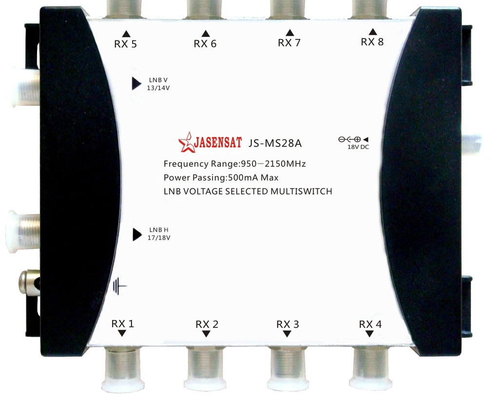 2*8 Satellite Multiswitch电视信号多路开关二进八出JS-MS28A