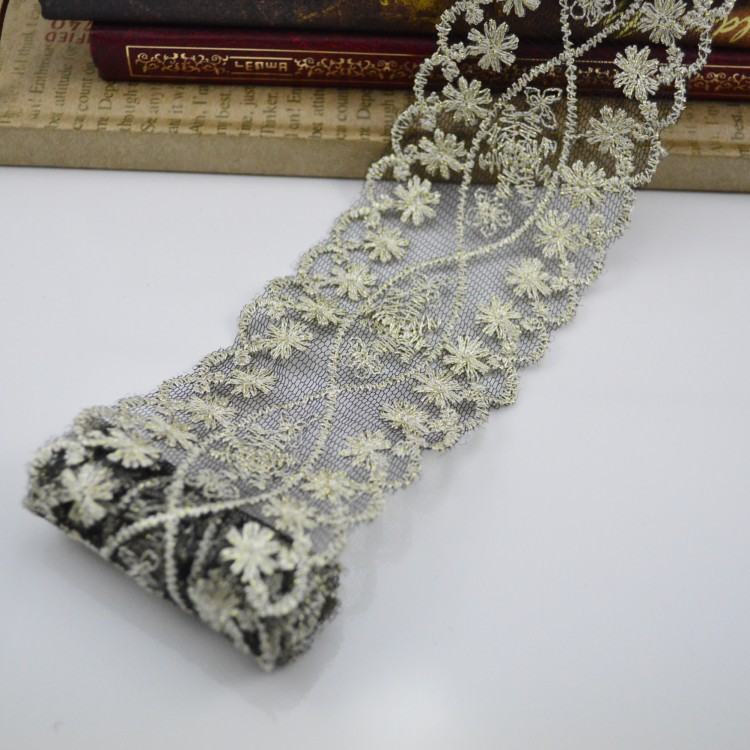 火爆 新品蕾丝花边C042 网纱刺绣花边