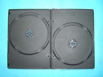 DVD盒 供应7mm双面黑色DVD盒VCD盒CD盒子dvd盒子pp盒PP盒子CD盒