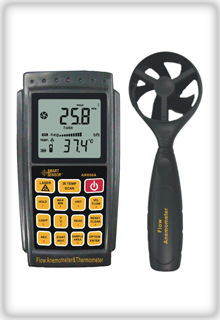 青岛数字风速仪，手持式风速计，USB风速表，风速风量风温仪