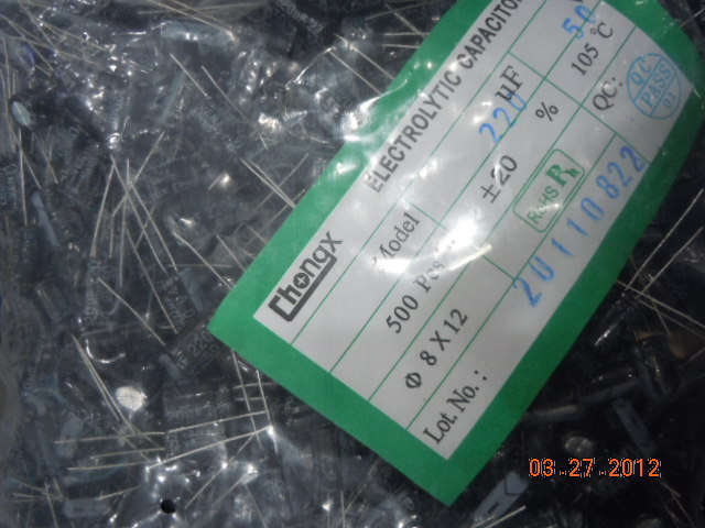 电解电容 22UF 50V 8*12