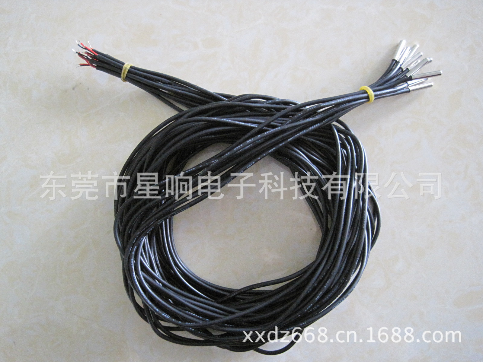 柱形温度探头 空调用NTC温度传感器3950 ,10K温度探头专家供应