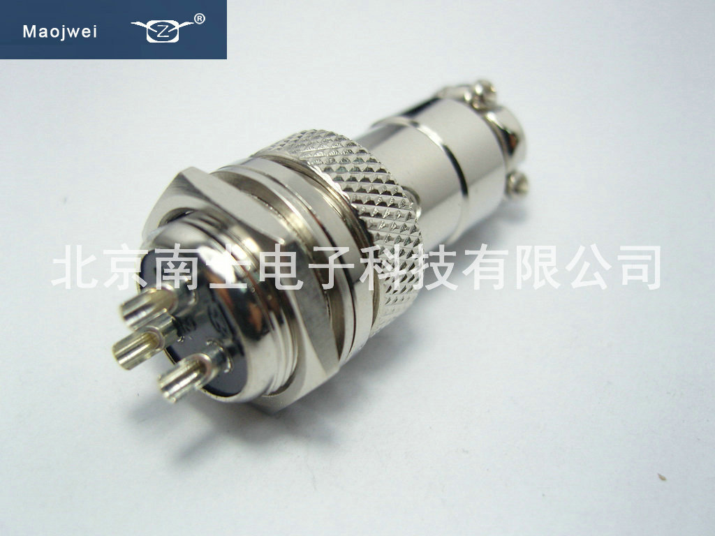 MAOJWEI 重强 16M 3芯 航空插头 定位插座 开孔16mm 防护等级IP55