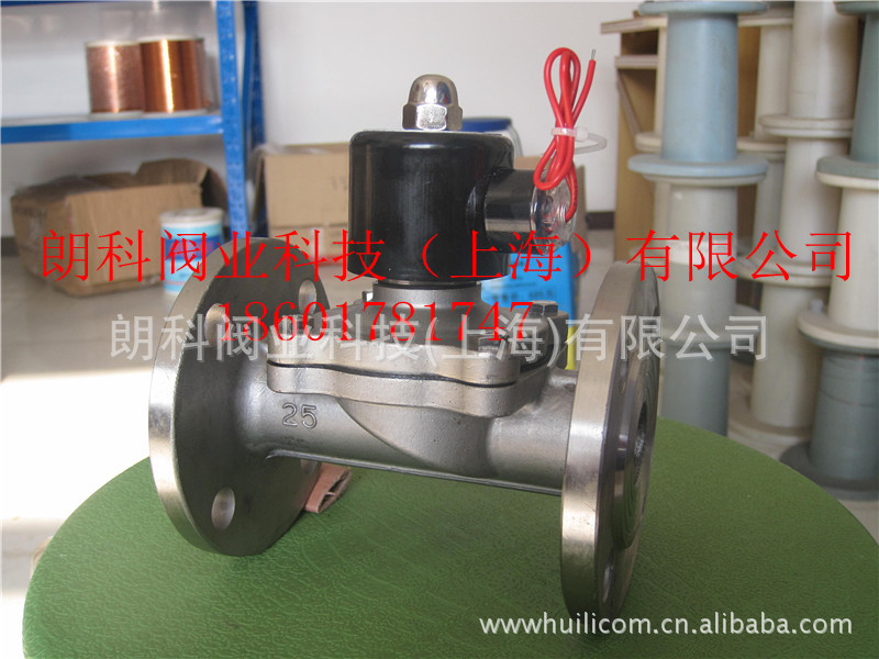 2W250-50BF不锈钢法兰电磁阀水阀 不锈钢电磁阀DN50