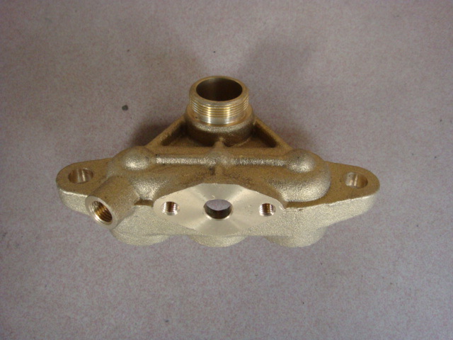 三缸活塞泵全铜二孔气室座58型清洗机两孔气室座,喷药机各种零件