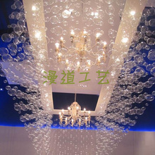 水晶玻璃空心球 透明玻璃泡泡球 裝飾吊頂 夜場KTV裝潢 家居裝飾