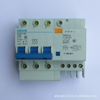 Manufactor Direct selling supply Three-phase Leakage protection DZ47LE-63 3P +N