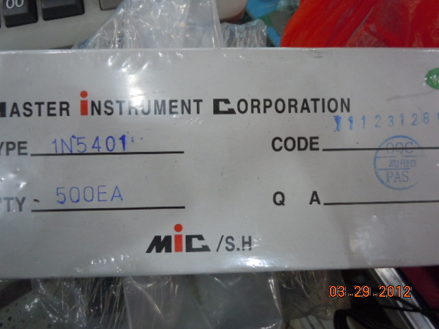 1N5401 DO-201 MIC牌 全新原装现货耐压