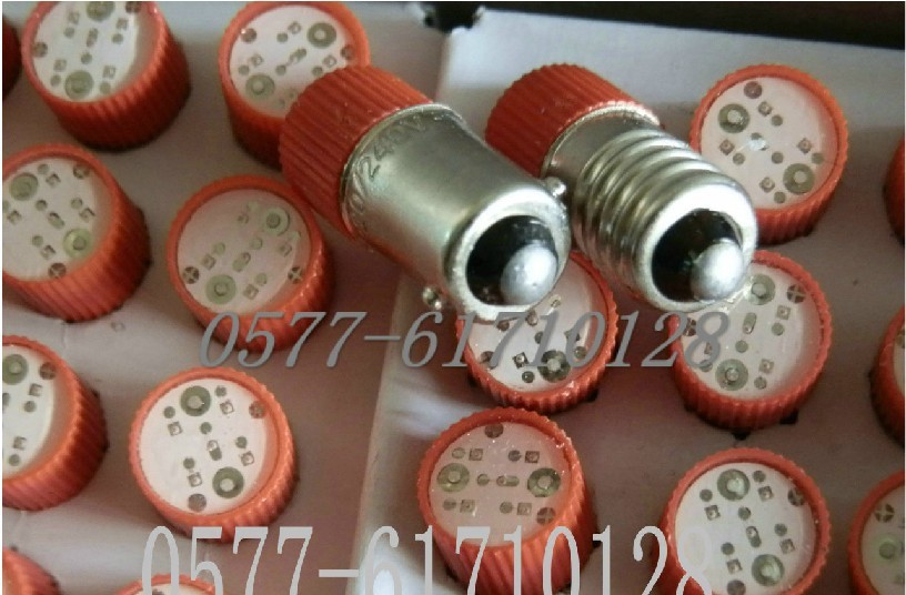 螺口,卡口24V LED插口指示 扦口信号灯珠 按钮开关灯泡E10
