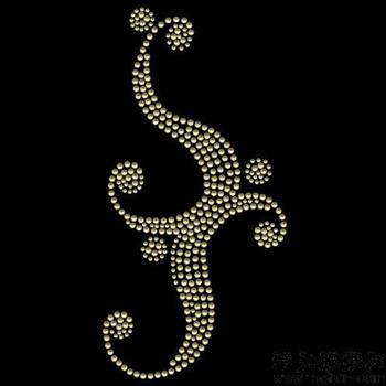 新款 厂家批发点缀服饰烫钻图案 豪华巨龙 闪亮成品烫钻烫图