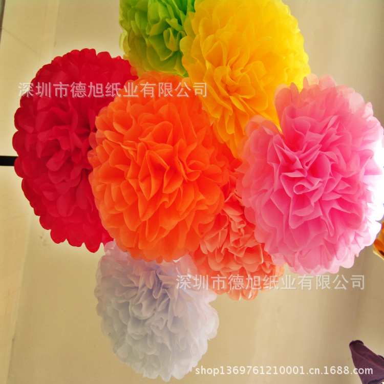 节日婚庆装饰用品 纸花球 纸花婚庆 纸花球