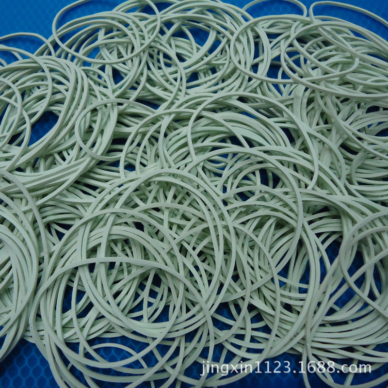 50白色原装进口耐高温 牛皮筋批发 白色橡胶制品 发饰批发