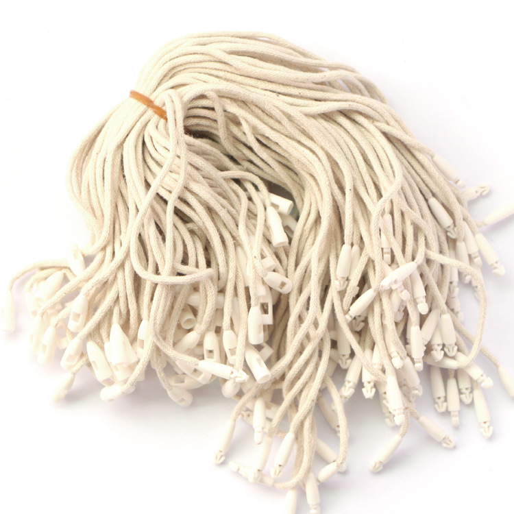 Manufactor Customized bullet Hanging tablets clothing Tag rope Wearing rope Hanging tablets Cotton rope Elevator rope customized