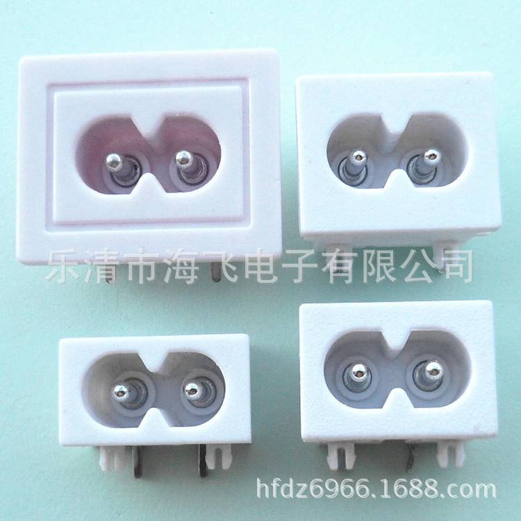 供应8字电源插座8字AC插座AC母座     海飞电子