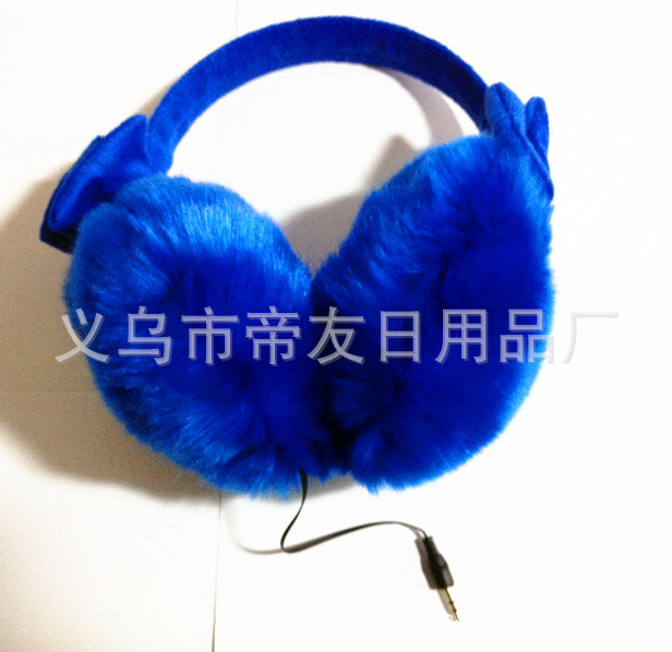 厂家供应各种兔毛耳套、狐狸毛耳套、皮草耳套、仿真毛耳套(图)