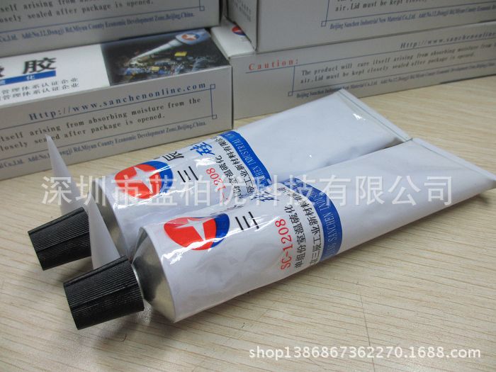 北京三辰单组份室温硫化硅橡胶SC-1208 半透明半流淌 100ML支现货
