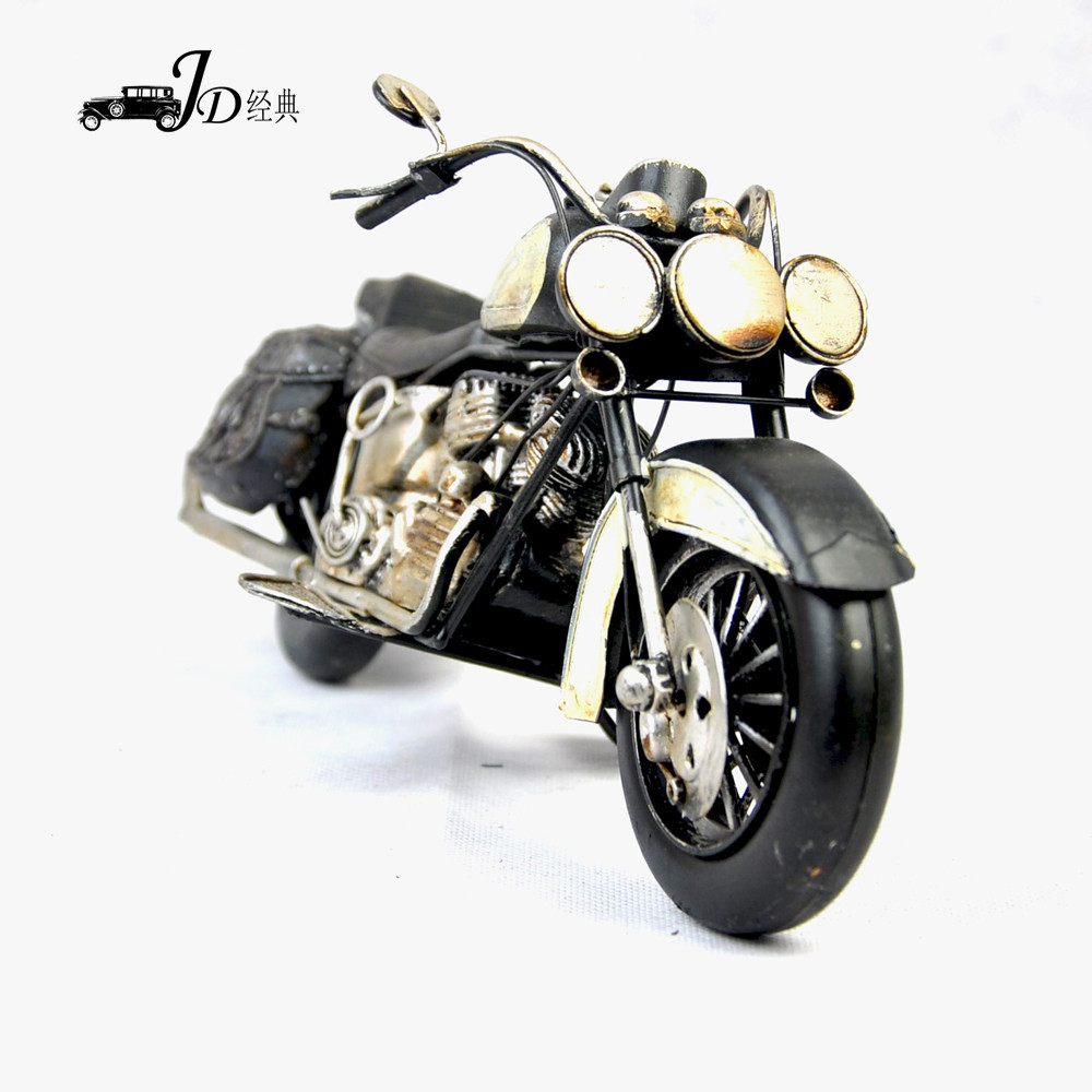 手工铁艺摩托车模型-24