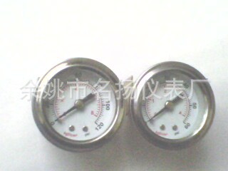 Y40Y50Y60Y100气压力表 不锈钢耐震压力表，支架表，真空表水压表