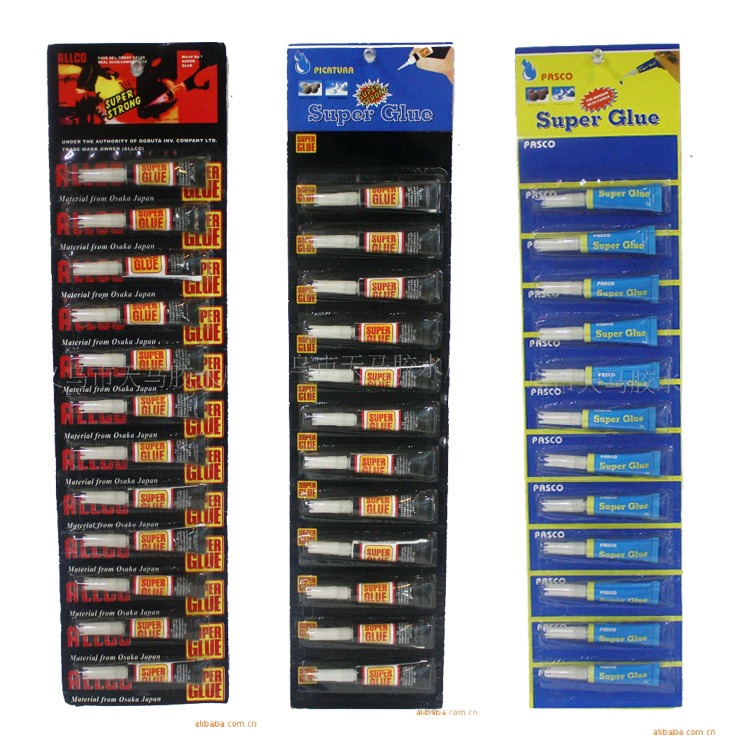 供應2013熱銷款膠水 12卡包裝 單條 原膠粘合劑 強力膠 廠家直銷