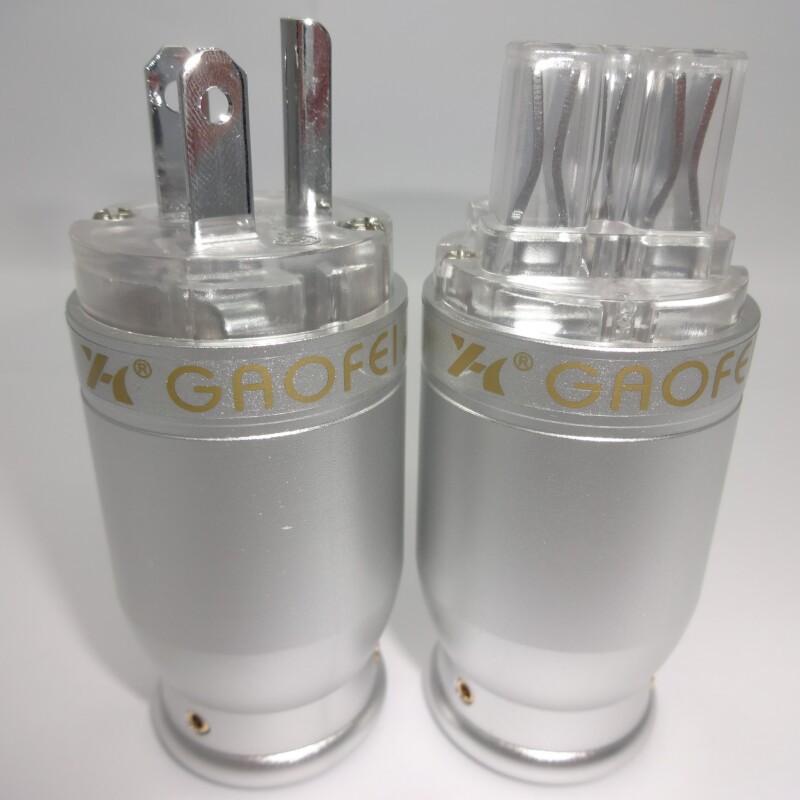 美国电源头 美标纯紫铜发烧头 发烧卖线材电源头