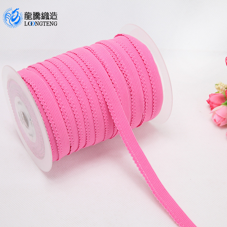 内衣裤芽边针织松紧带 玩具饰品编织缎带 厂家跨境尼龙针织松紧带