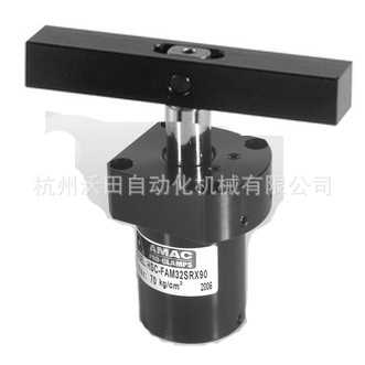 转角缸-发兰油路板式 台湾联镒AMAC 旋转式夹紧器 工装夹具