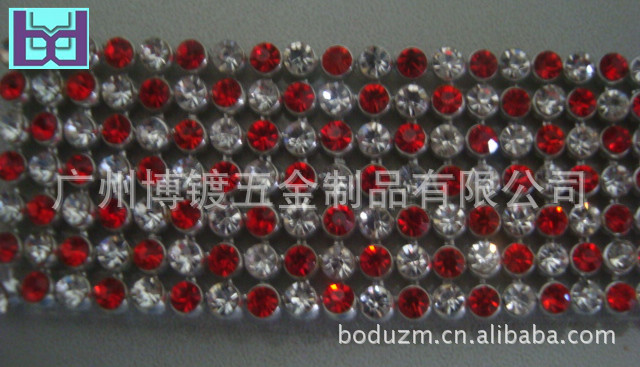 厂家 间色钻网 铝钻网 铝网钻 A钻镶钻拼接烫钻