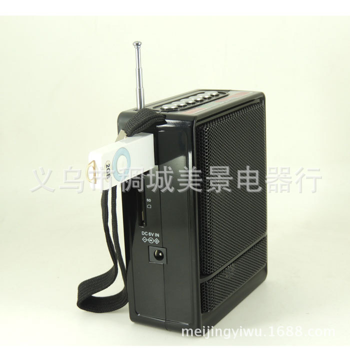 美景电器 厂家直销音箱 FM插卡收音机 便携式音响cmik详情图3