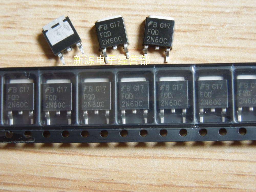 贴片 FQD2N60C 600V 1.9A 场效应管 TO-252 2N60