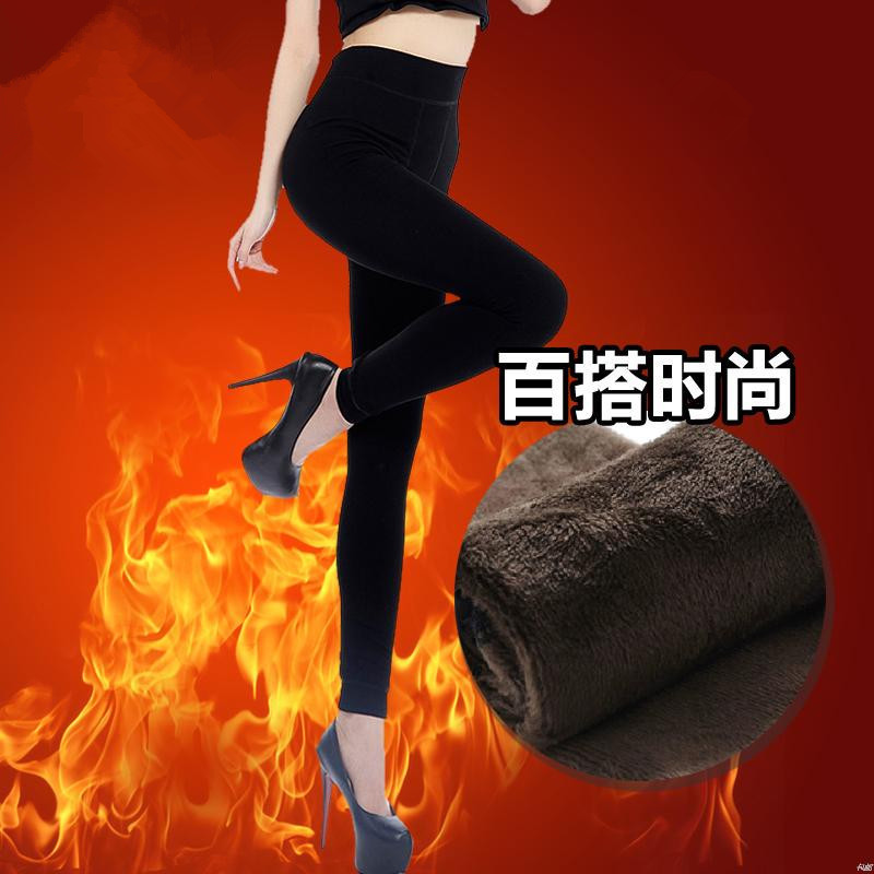 2018 Autumn and winter Leggings of the new type thickening Plush keep warm one Leggings Pearl cashmere Warm pants wholesale