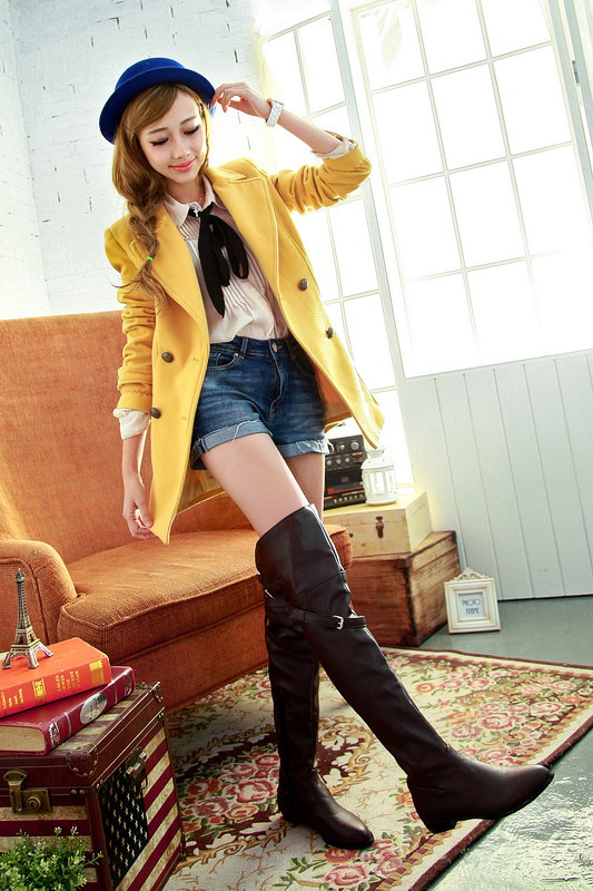 Bottes femme en PU artificiel - Ref 3355418 Image 28