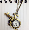 Helicopter, necklace, retro keychain, pocket watch, Korean style, wholesale