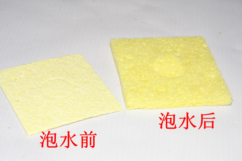 黄色加厚 恒温烙铁海棉垫 烙铁海棉 加厚韧性好四方形烙铁海棉块
