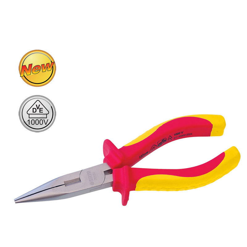 SATA世达 VDE绝缘耐压尖嘴钳 1000V 8 *220mm   70132
