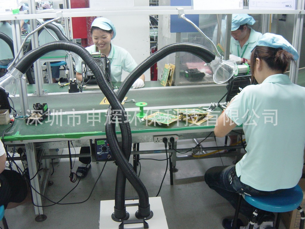 焊锡工位烟雾净化设备，电烙铁烟雾净化设备