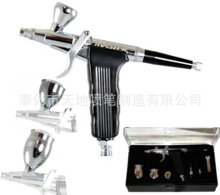 供应0.3MM口径2&5&13ml可拆卸金属杯手枪式 喷笔TD-116A