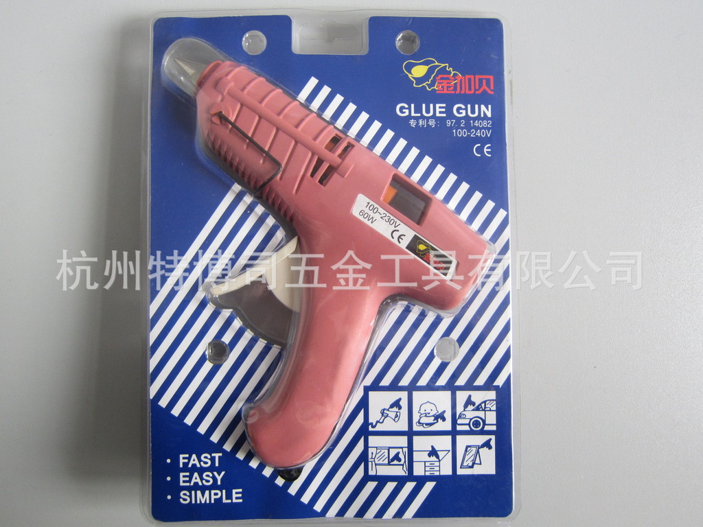 供应金加贝热熔胶枪 玻璃胶枪 手动胶枪批发 60W