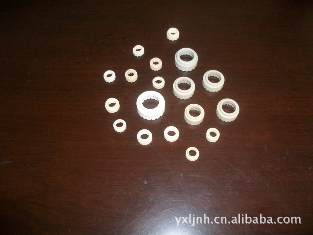 工业陶瓷焊接环工程钢结构保护圈环白色高频绝缘陶瓷焊接环批发