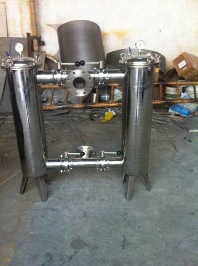 厂家直销】304不锈钢双联｜串联｜并联袋式过滤器 高品质低价格