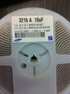 贴片电容 1206 10UF 106KA 25V  2K装 原装三星