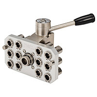 供应日东工器 多路看到接头系统12端口型 套筒MAM-B-1S12-BRS-FKM