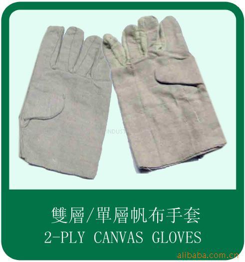 供应双层/单层帆布手套 厂家直销