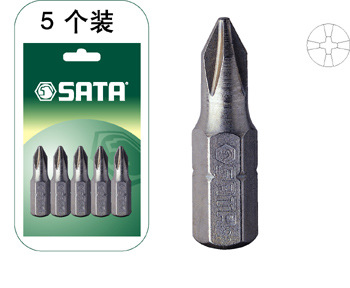 SATA世达工具 5件套6.3系列25长十字旋具头#1  59222