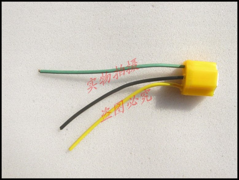 摩托車 電動車 配件 改裝H4大燈燈座 大鲨3爪 耐高溫陶瓷燈座